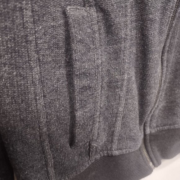 Marc Anthony Gray Bomber Style Zip Up Jacket Size Medium - Picture 7 of 11